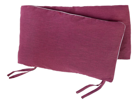 Bettumrandung Nestchen Leinen magenta dunkel