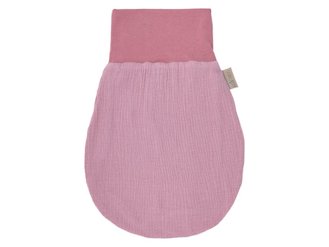 Strampelsack Frühling Sommer Musselin rosa