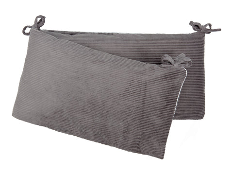 Bettumrandung Nestchen Cord Breitcord Grau