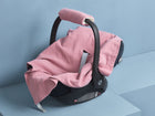 Babydecke für Babyschale Sommer aus Musselin – rosa, Anwendung
