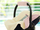 Babydecke für Babyschale Winter aus Doppelkrepp – Doppelkrepp Rosa, Anwendung