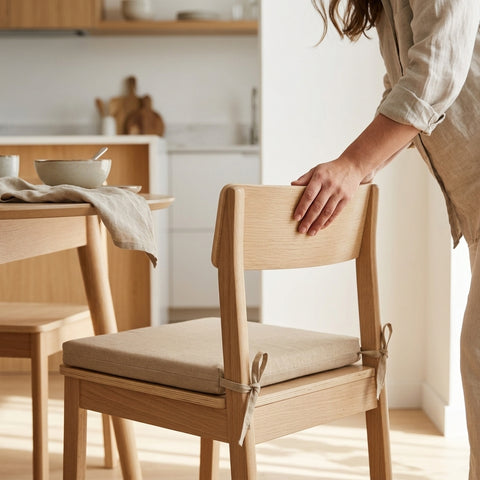 Sitzkissen für Stühle aus Leinen