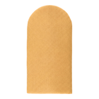 Das KraftKids Wandpaneel abgerundet Leinen ist ein hellbraunes, rechteckiges, gepolstertes Wandpaneel mit einer abgerundeten Oberseite. Es zeichnet sich durch sein minimalistisches Design aus und ähnelt einem einfachen Brotlaib, der vor einem schlichten weißen Hintergrund dargestellt wird.