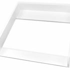 Der KraftKids Wickelaufsatz in weiß passt für schmale 3er oder 4er Schubladen der MALM Kommode und ergänzt Ihre Wickelstation Babyzimmer stilvoll mit gerader Ausführung, wie auf weißem Hintergrund gezeigt.
