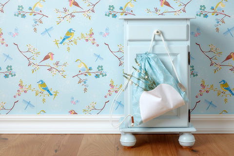 Turnbeutel weiße Halbkreise auf Pastelmint