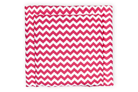 Wickelauflage Chevron magenta