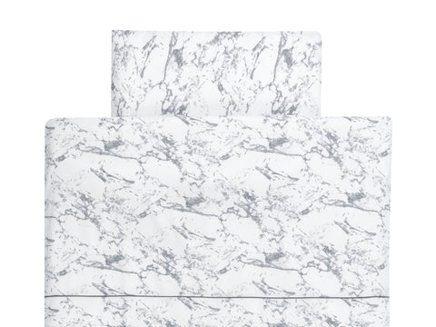 Bettwäscheset weißer Marmor
