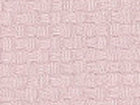 Die Nahaufnahme von KraftKids Stoff Doppelkrepp Rosa LOA SSS120 zeigt eine hellrosa strukturierte Oberfläche mit einem gewebten korbähnlichen Muster. Das sich wiederholende Gittermuster erinnert an zeitlose Muster und verleiht dem Stoff ein subtiles und weiches Aussehen.