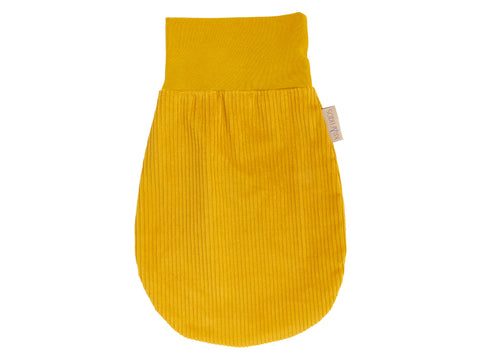 Strampelsack Frühling Sommer Cord Breitcord Gelb Mustard